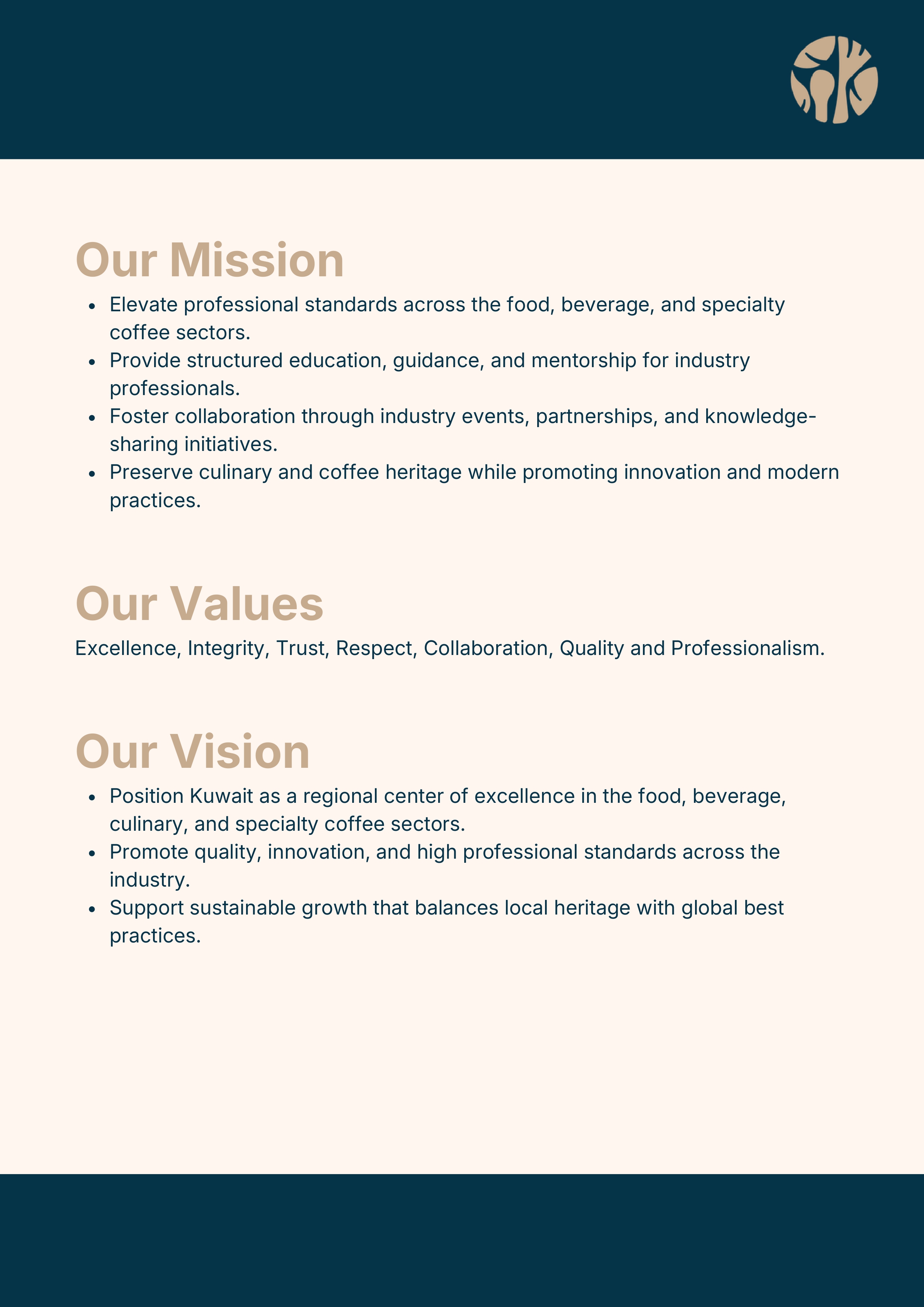 Membership booklet page 1